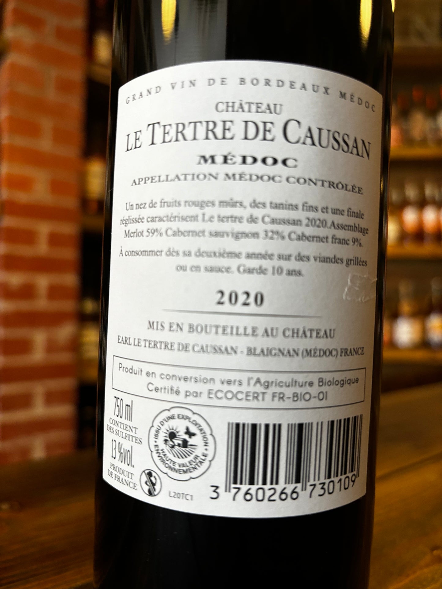 CHATEAU LE TERTRE DE CAUSSAN AOC MEDOC