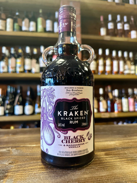 THE KRAKEN BLACK SPICED RUM 40%vol. BLACK CHERRY & MADAGASCAN VANILLA