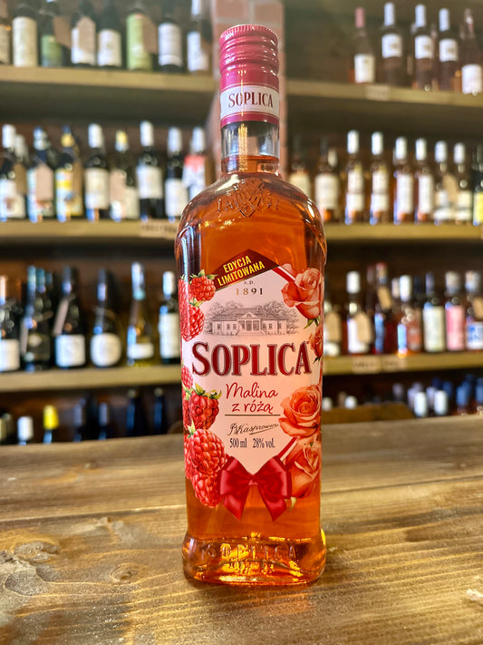 SOPLICA LIMITED EDITION RASPBERRY - ROSE LIQUEUR 28% vol. 500 ml.