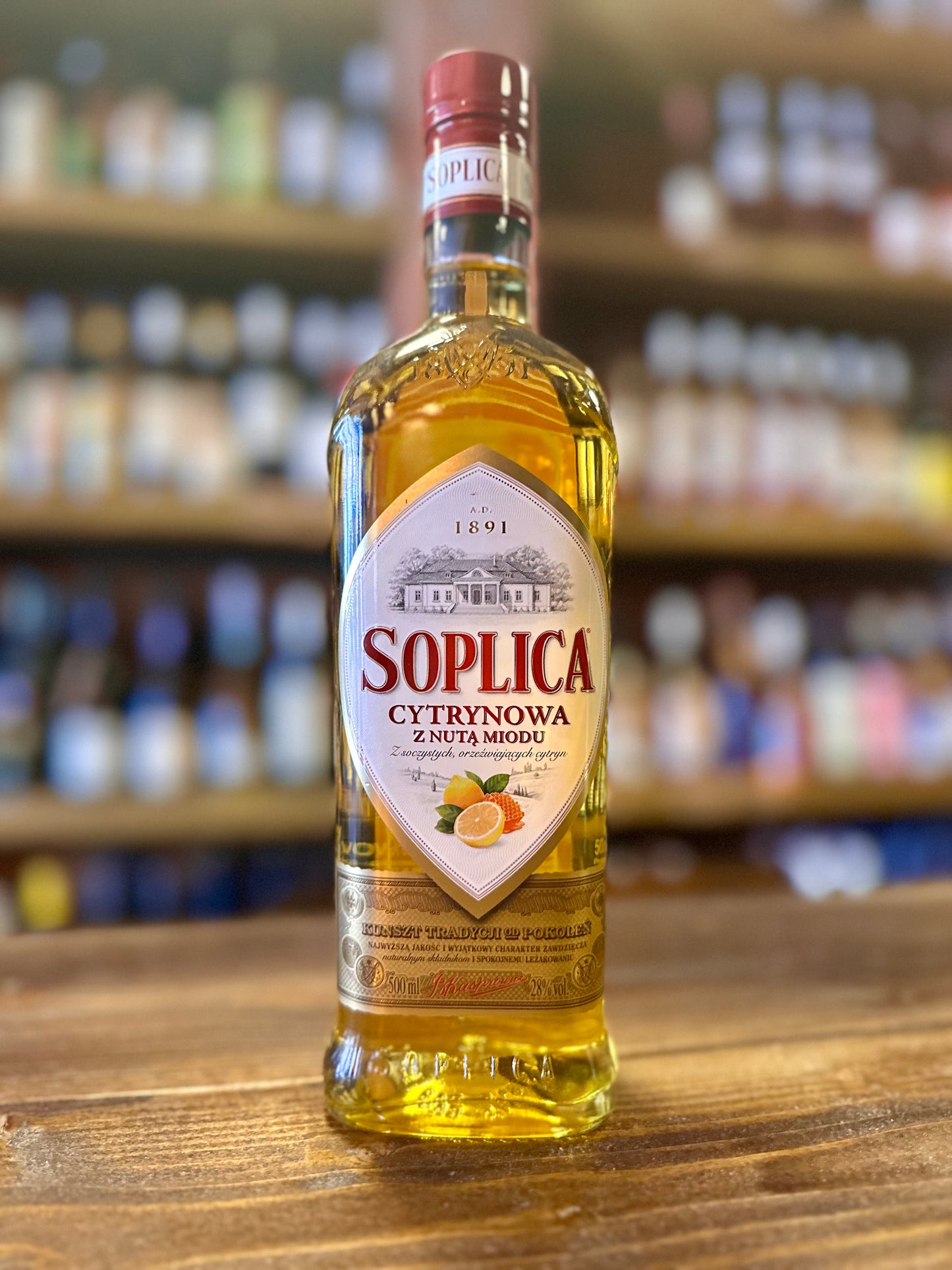 SOPLICA LEMON HONEY LIQUEUR 28% vol. 500 ml.