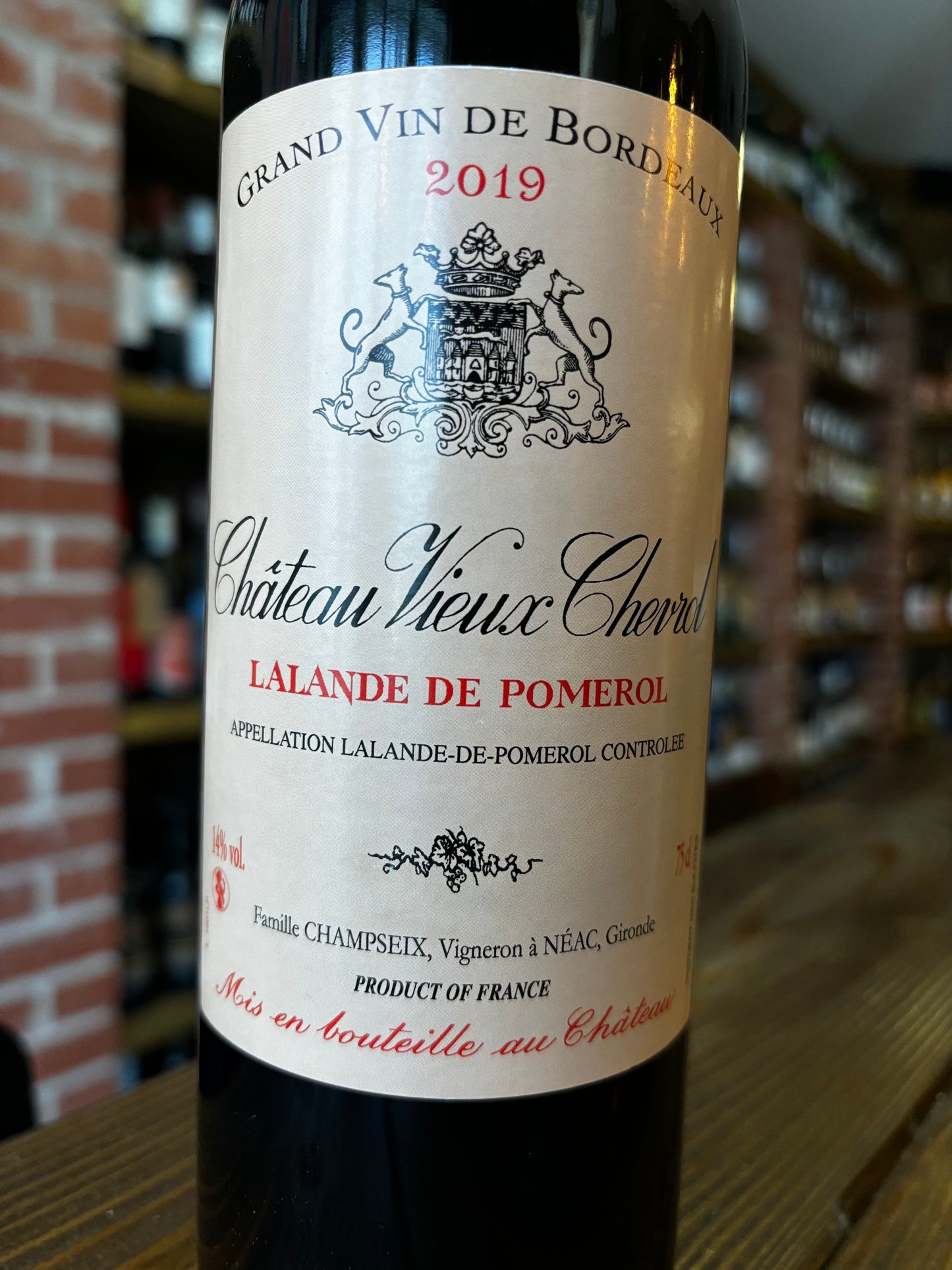 CHATEAU VIEUX CHEVROL LALANDE DE POMEROL GRAND VIN 2019