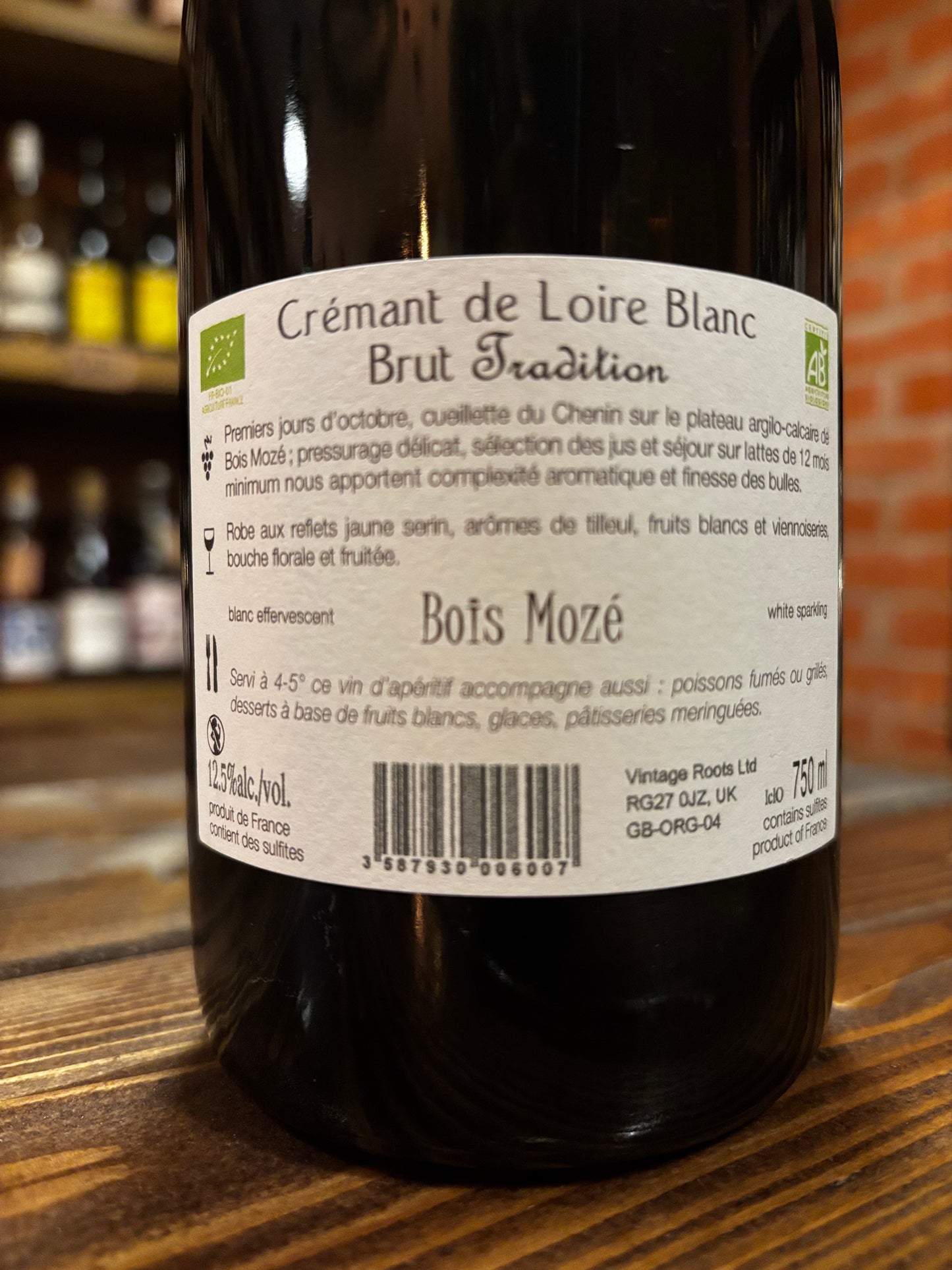 DOMAINE DE BOIS MOZE CREMANT DE LOIRE