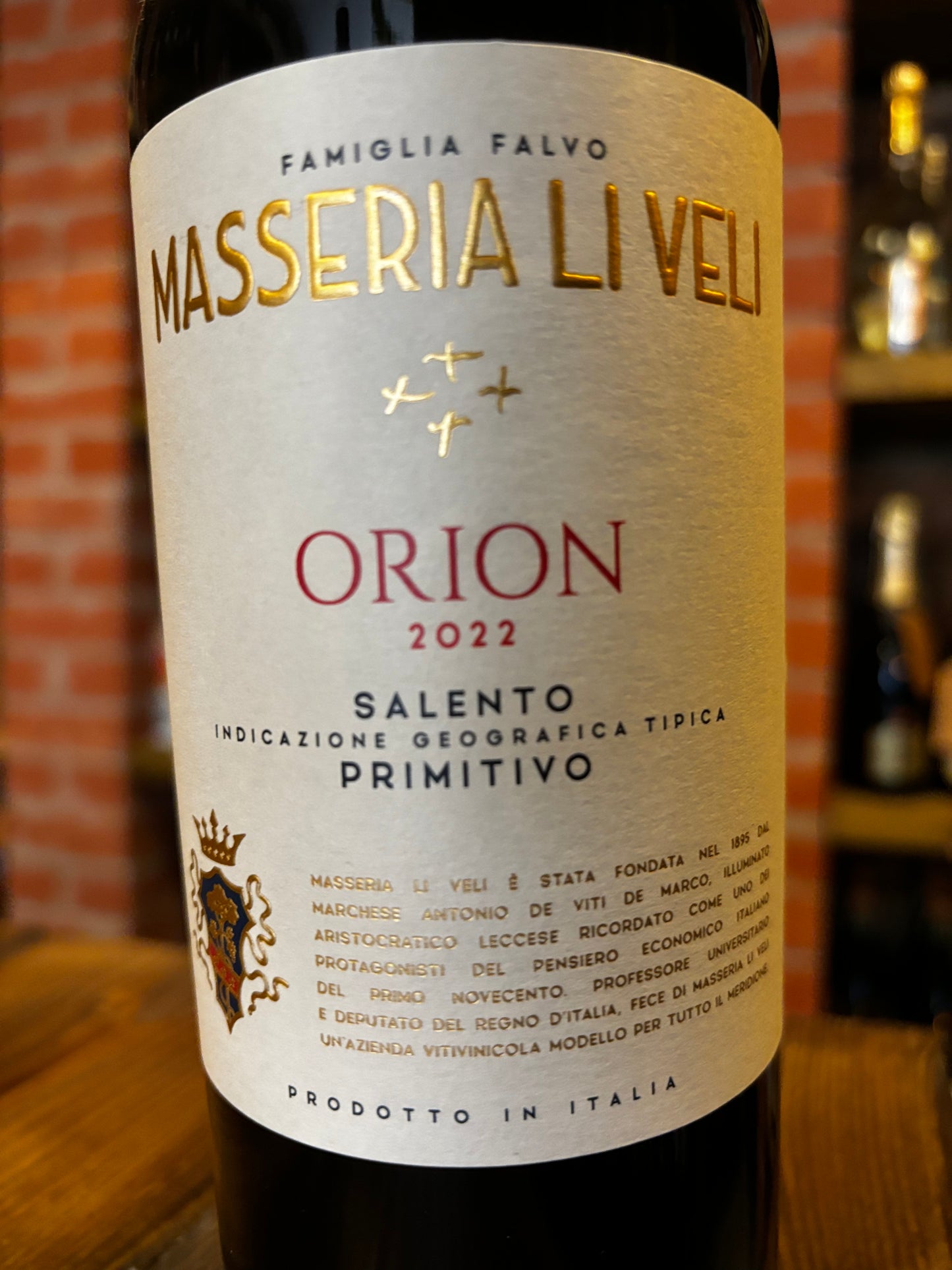 LI VELI ORION PRIMITIVO SALENTO IGT