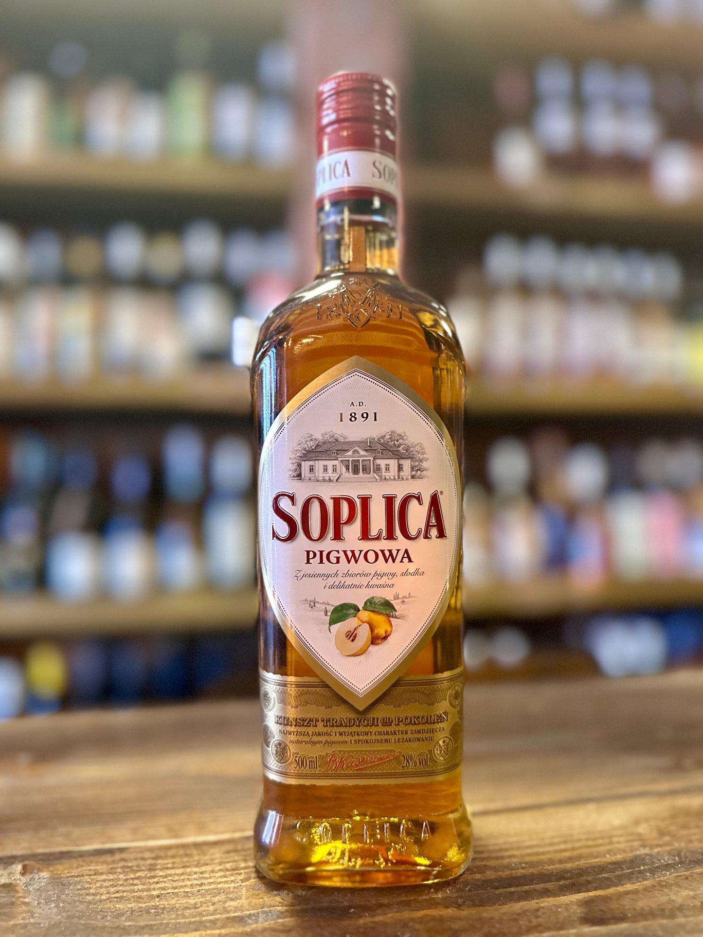 SOPLICA QUINCE LIQUEUR 28% vol. 500 ml.