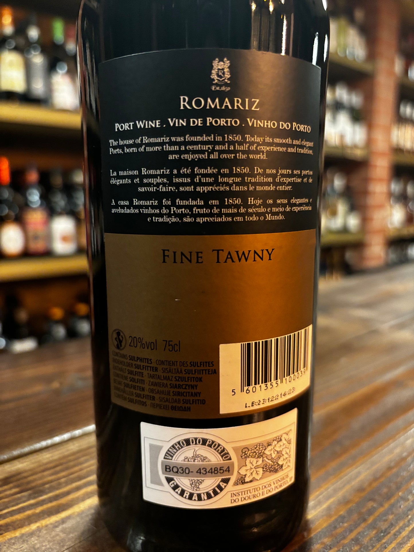 ROMARIZ PORT FINE TAWNY PORTO