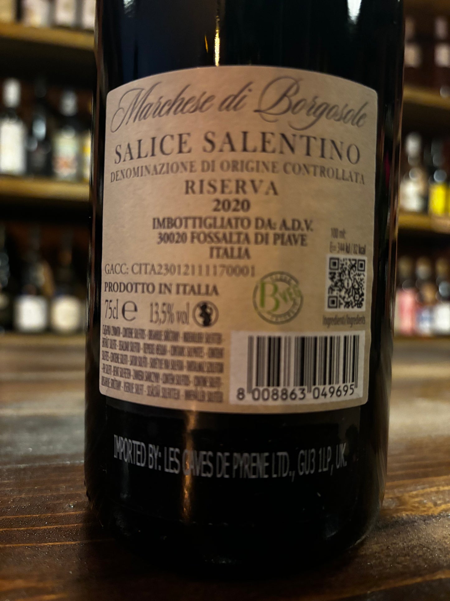 MARCHESE DI BORGOSOLE, SALICE SALENTINO 2019