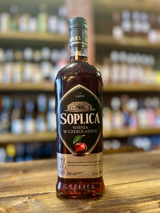 SOPLICA CHERRY IN CHOCOLATE FLAVOUR LIQUEUR 25% vol. 500 ml.