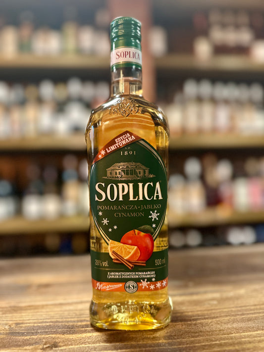 SOPLICA LIMITED EDITION ORANGE APPLE CINNAMON LIQUEUR 28% vol. 500 ml.